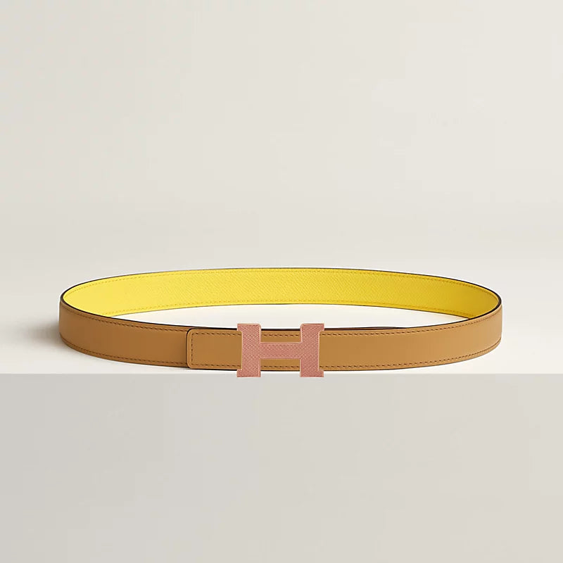 Mini Constance Guillochee Belt Buckle & Reversible Leather Strap 24 MM