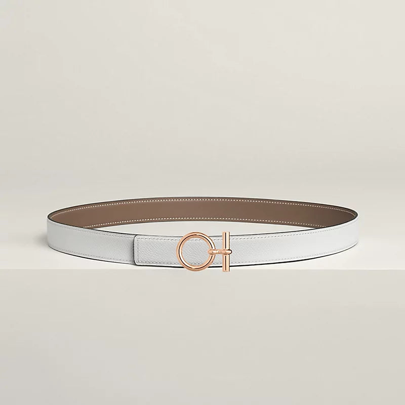 Flot belt Buckle & Hermès Sur Mer Reversible Leather Strap 24 MM