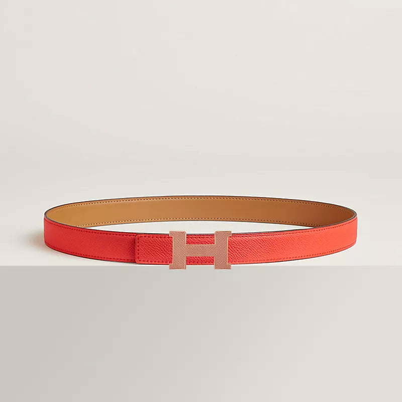Mini Constance Guillochee Belt Buckle & Reversible Leather Strap 24 MM