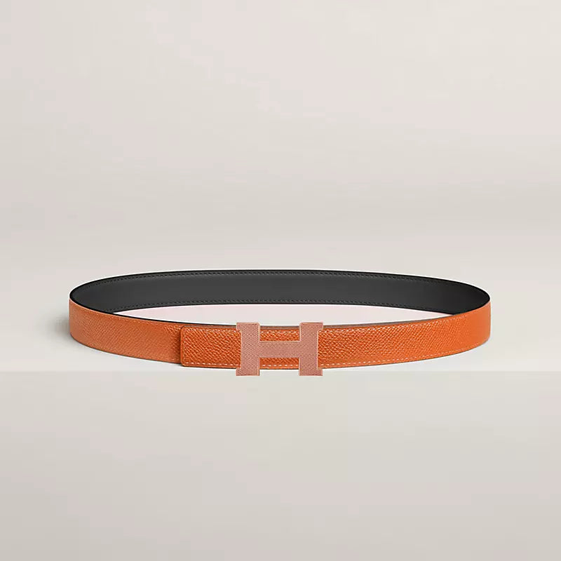 Mini Constance Guillochee Belt Buckle & Reversible Leather Strap 24 MM