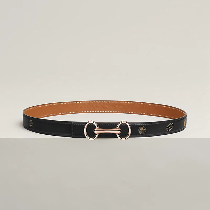 Heritage Belt Buckle & Reversible Leather Strap 24 MM