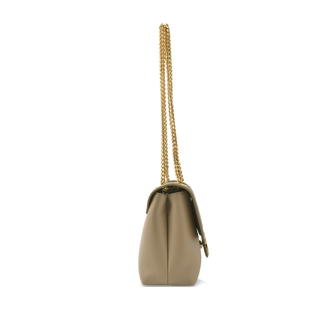 Victoire Medium Shoulder Bag Supple Calfskin Leather