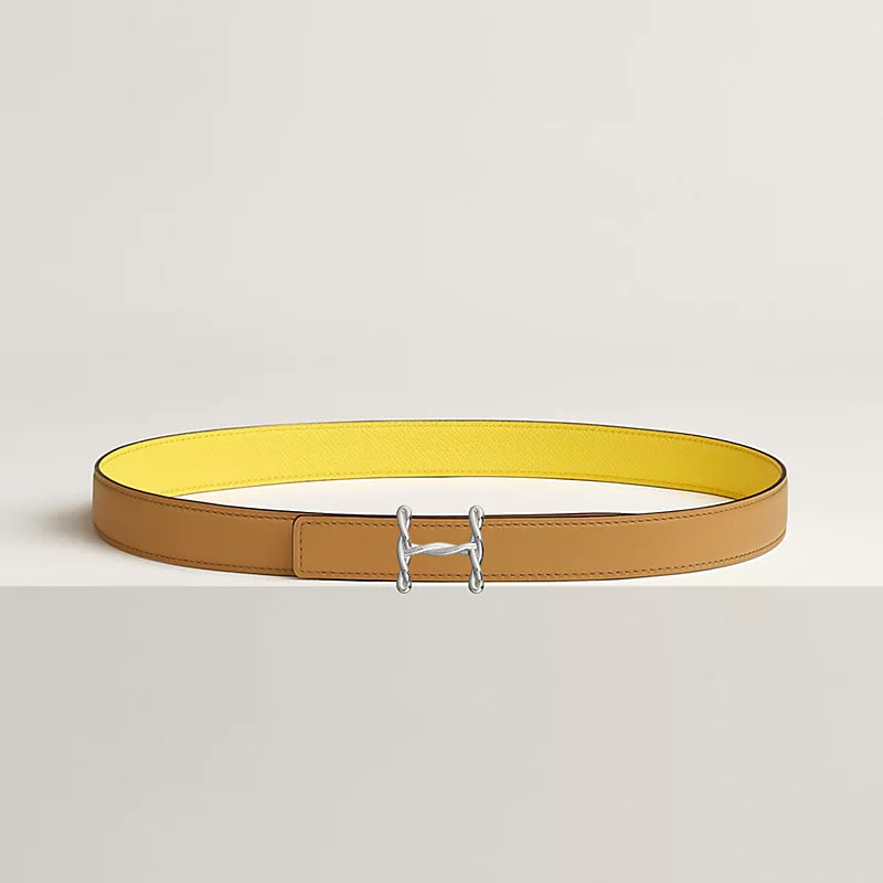 H Torsade Belt Buckle & Reversible Leather Strap 24 MM
