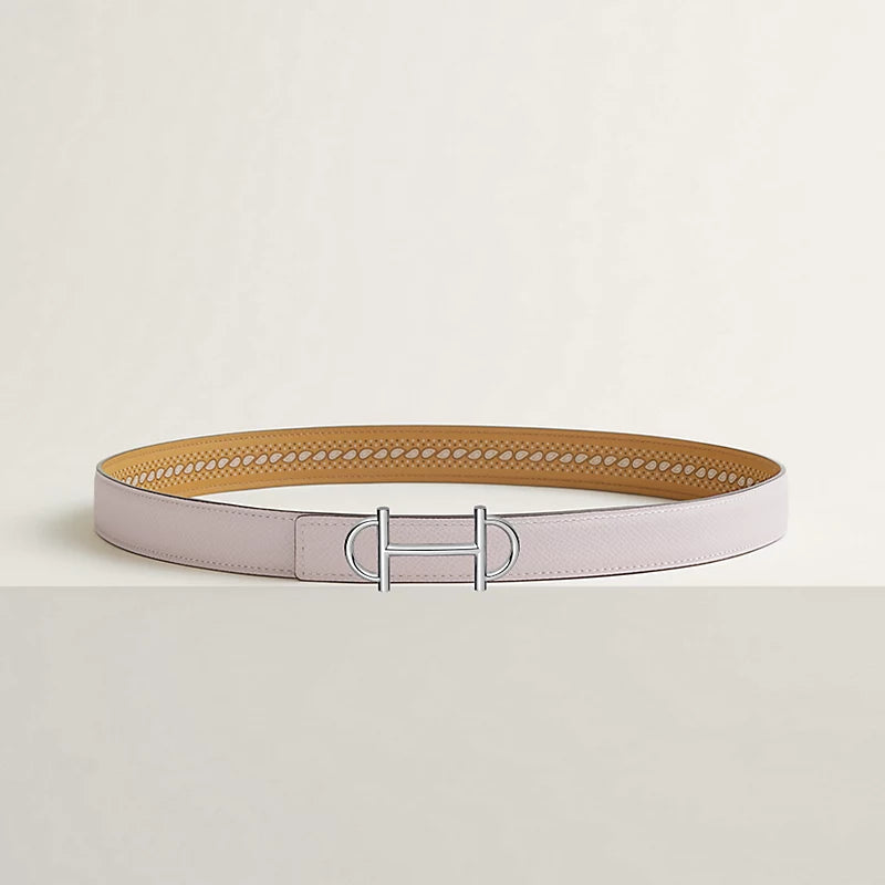 Gamma Belt Buckle & Reversible Leather Strap 24 MM