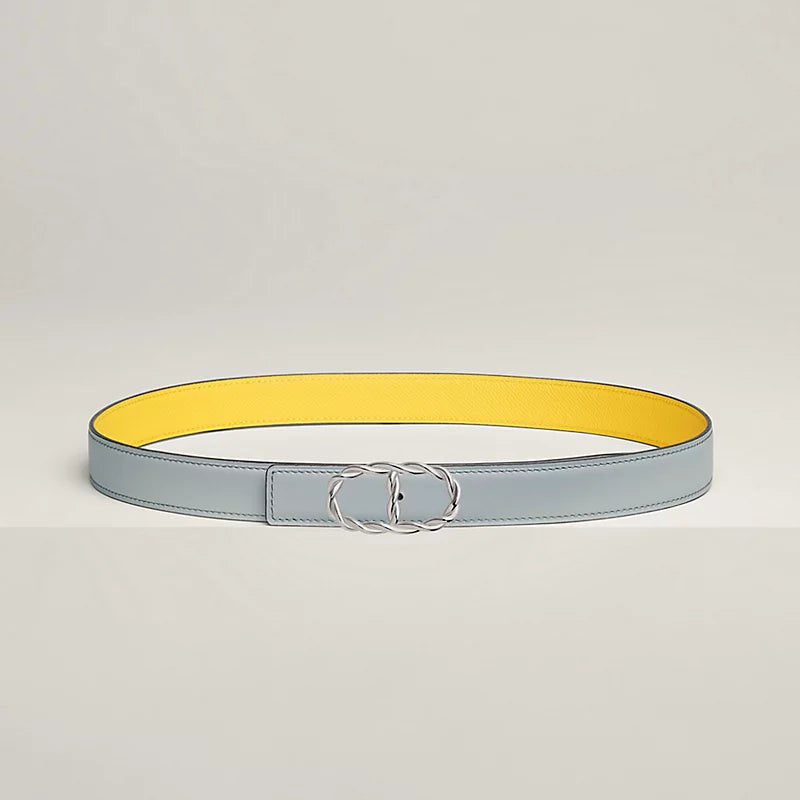 Maillon Torsade Belt Buckle & Reversible Leather Strap 24 MM