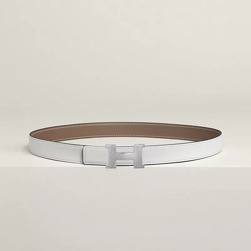 Mini Constance Martelee Belt Buckle & Hermès Sur Mer Reversible Leather Strap 24 MM