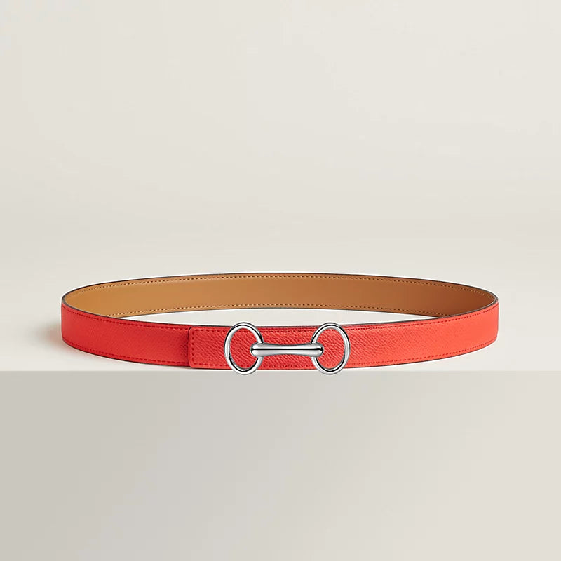 Heritage Belt Buckle & Reversible Leather Strap 24 MM