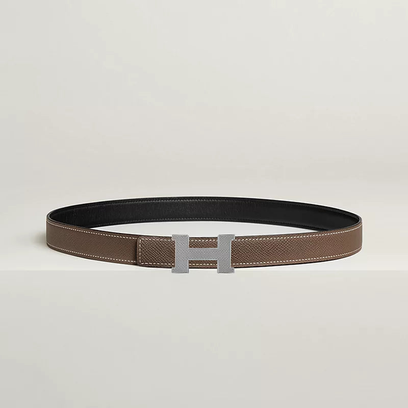 Mini Constance Guillochee Belt Buckle & Reversible Leather Strap 24 MM