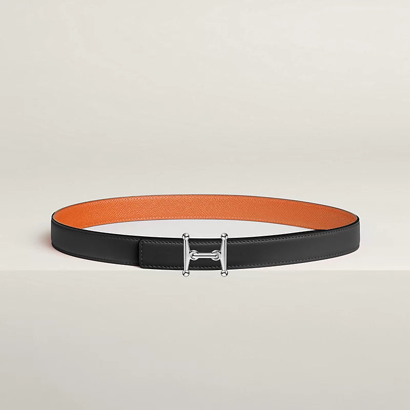 Mors H Belt Buckle & Reversible Leather Strap 24 MM