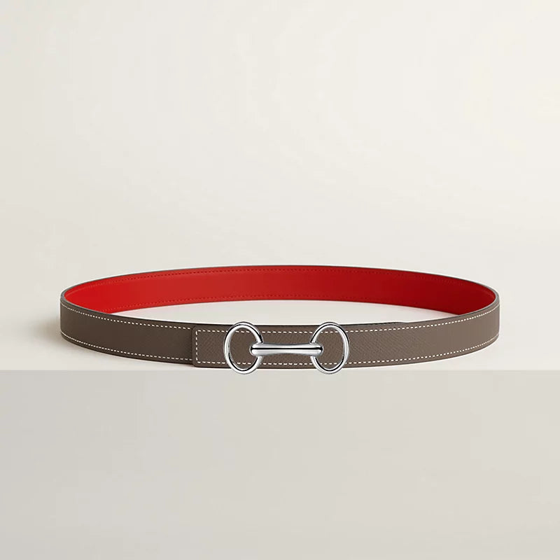 Heritage Belt Buckle & Reversible Leather Strap 24 MM