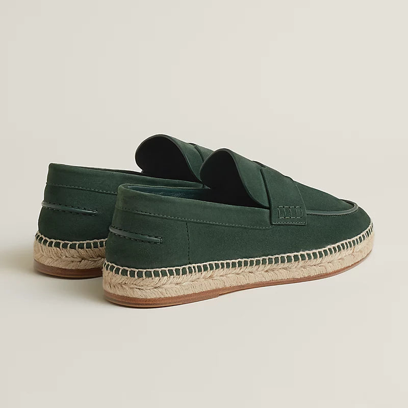 Vert Bouteille - Beige Sable Trip Espadrille
