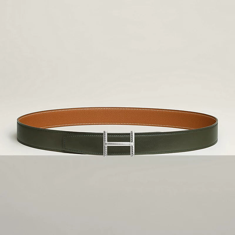 Hisseo Belt Buckle & Reversible Leather Strap 32 MM