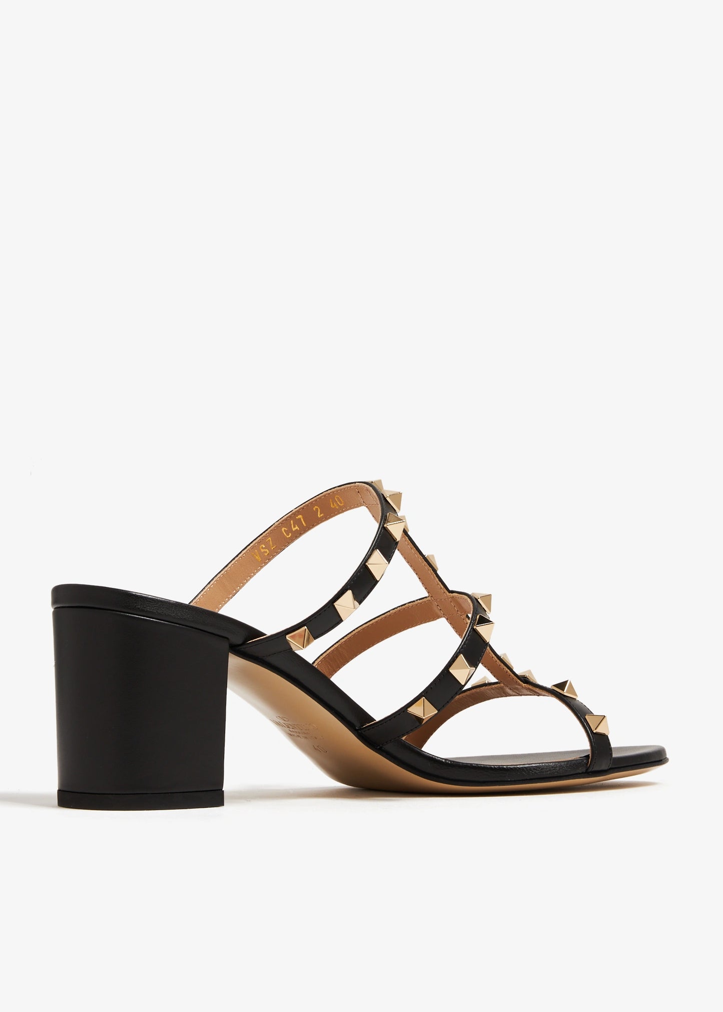 Black - Burgundy Valentino Garavani Rockstud sandals