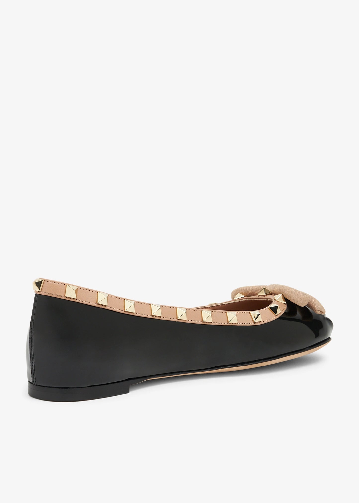 Valentino Garavani Rockstud patent leather ballerinas
