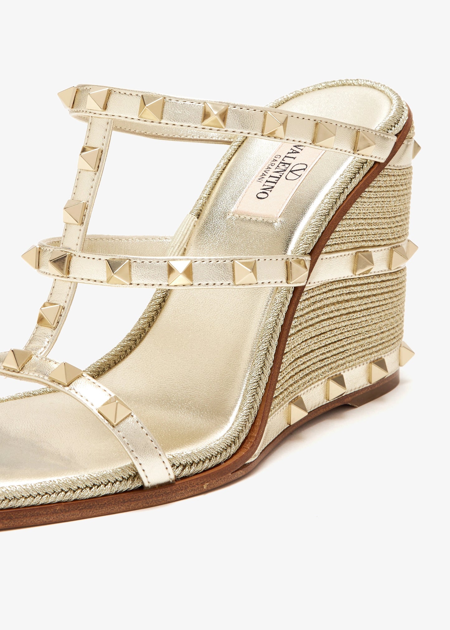 Valentino Garavani Rockstud wedge espadrilles