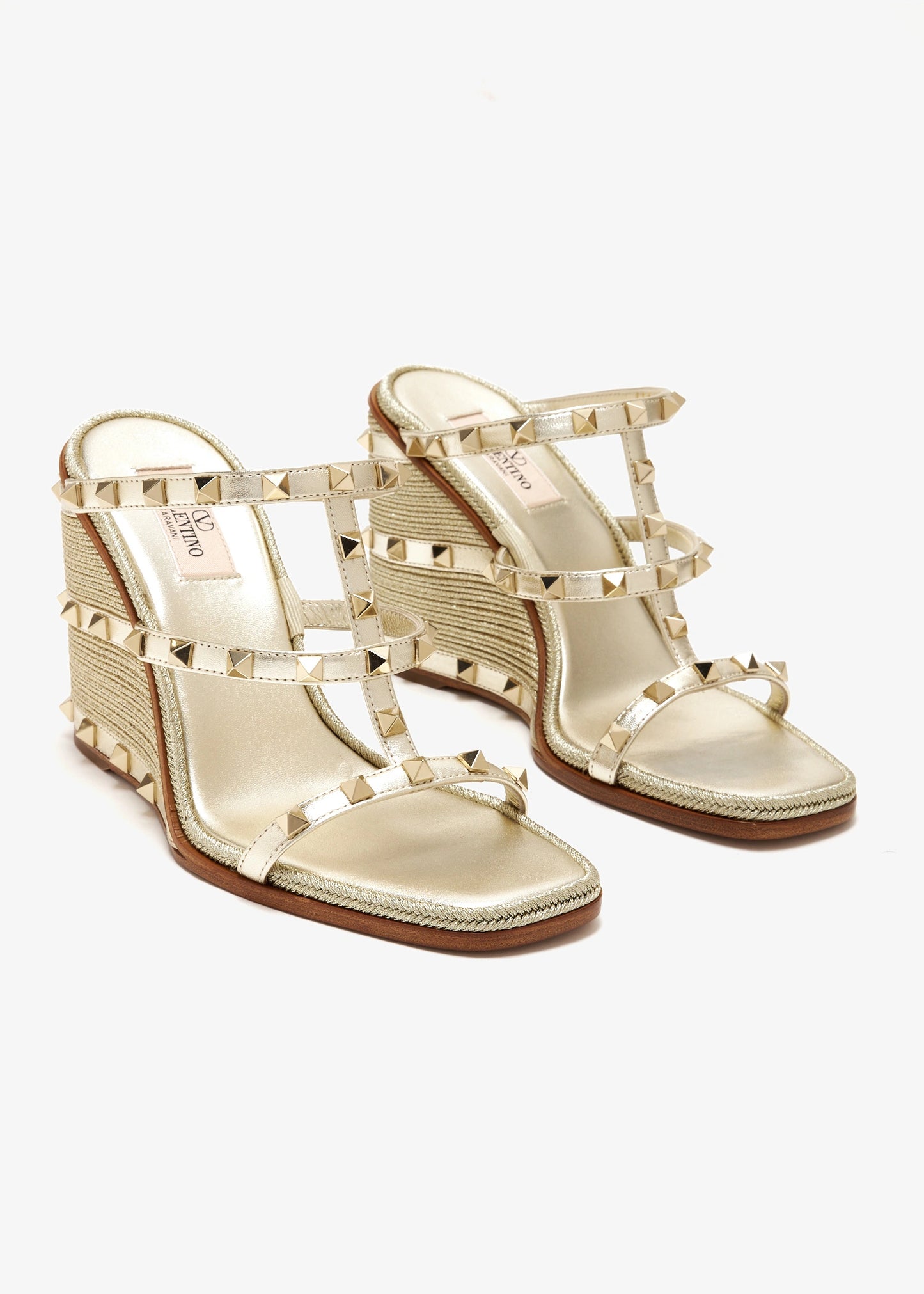 Valentino Garavani Rockstud wedge espadrilles