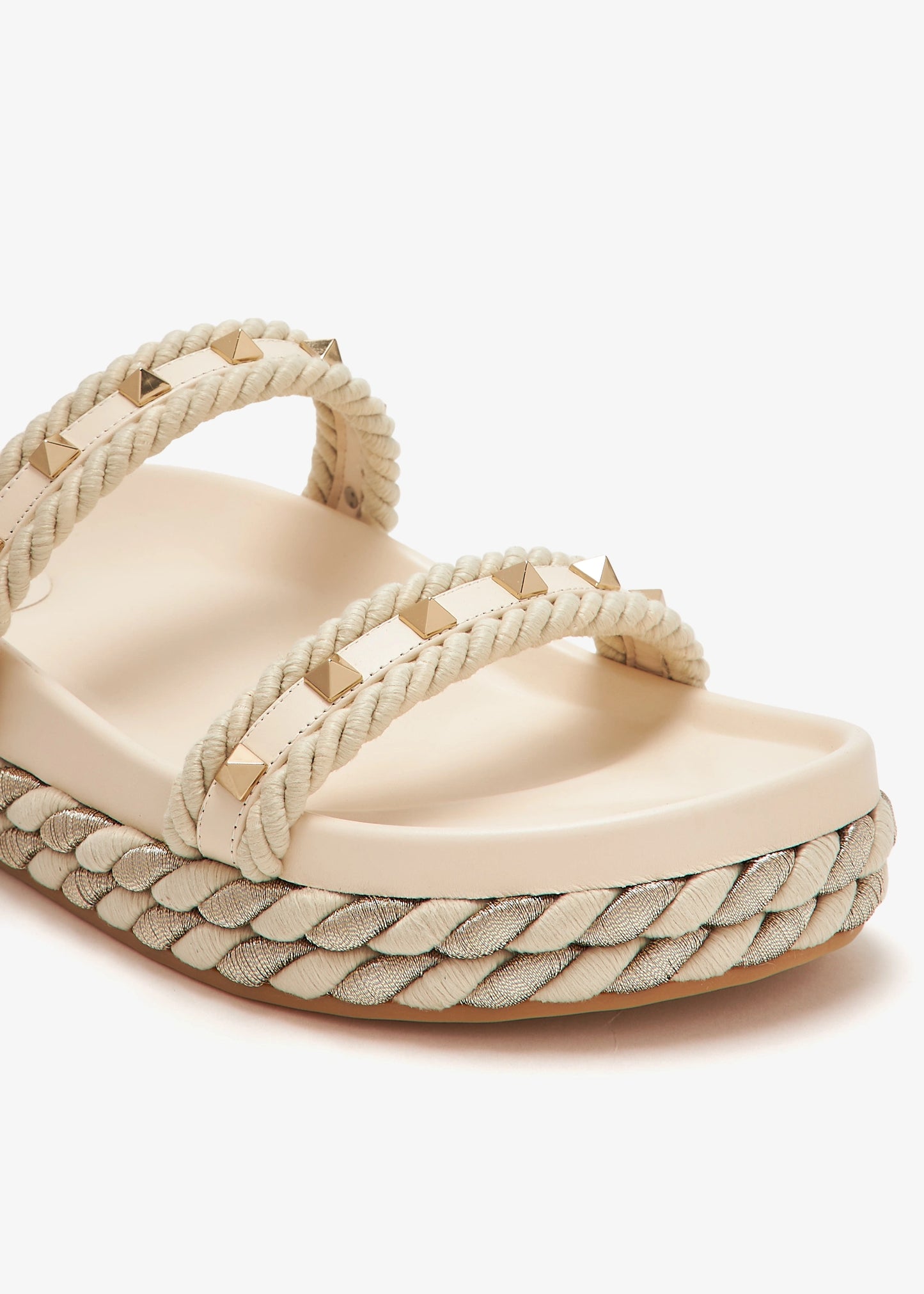 Valentino Garavani Rockstud Torchon slide sandals