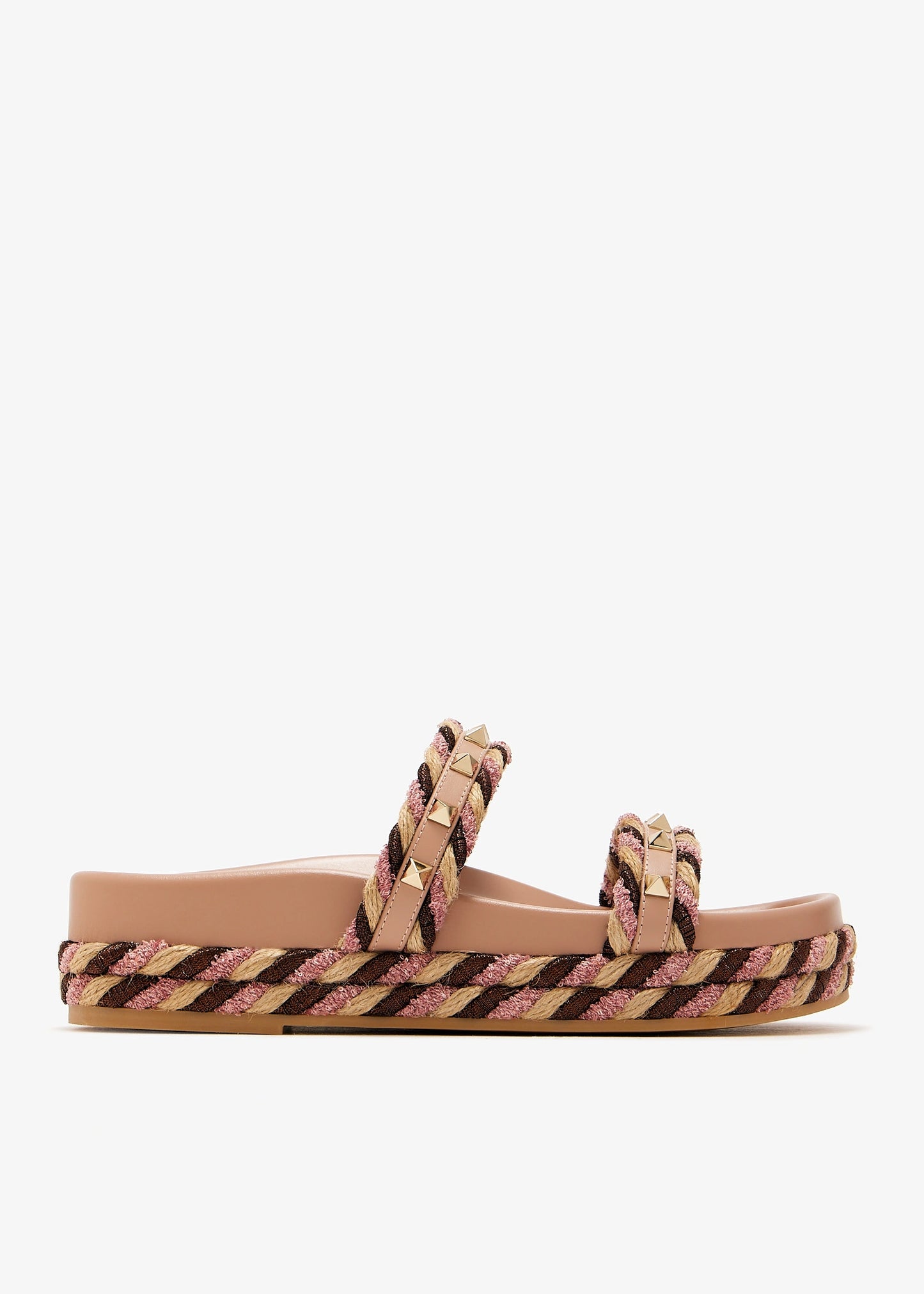Valentino Garavani Rockstud Torchon slide sandals