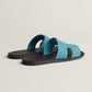 Beige Natura/Naturel - Bleu Minéral/Marron Ébène  Izmir sandal