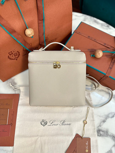 Boxy Zip-Top Leather Bag