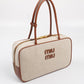 Beau bag in canva and leather
