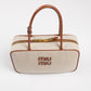 Beau bag in canva and leather
