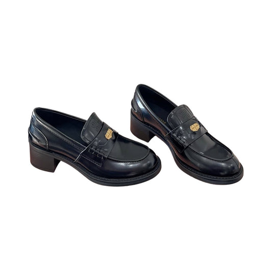 Black Heel Loafers