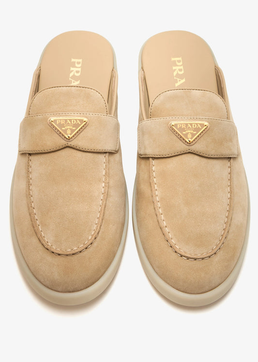 Suede mules