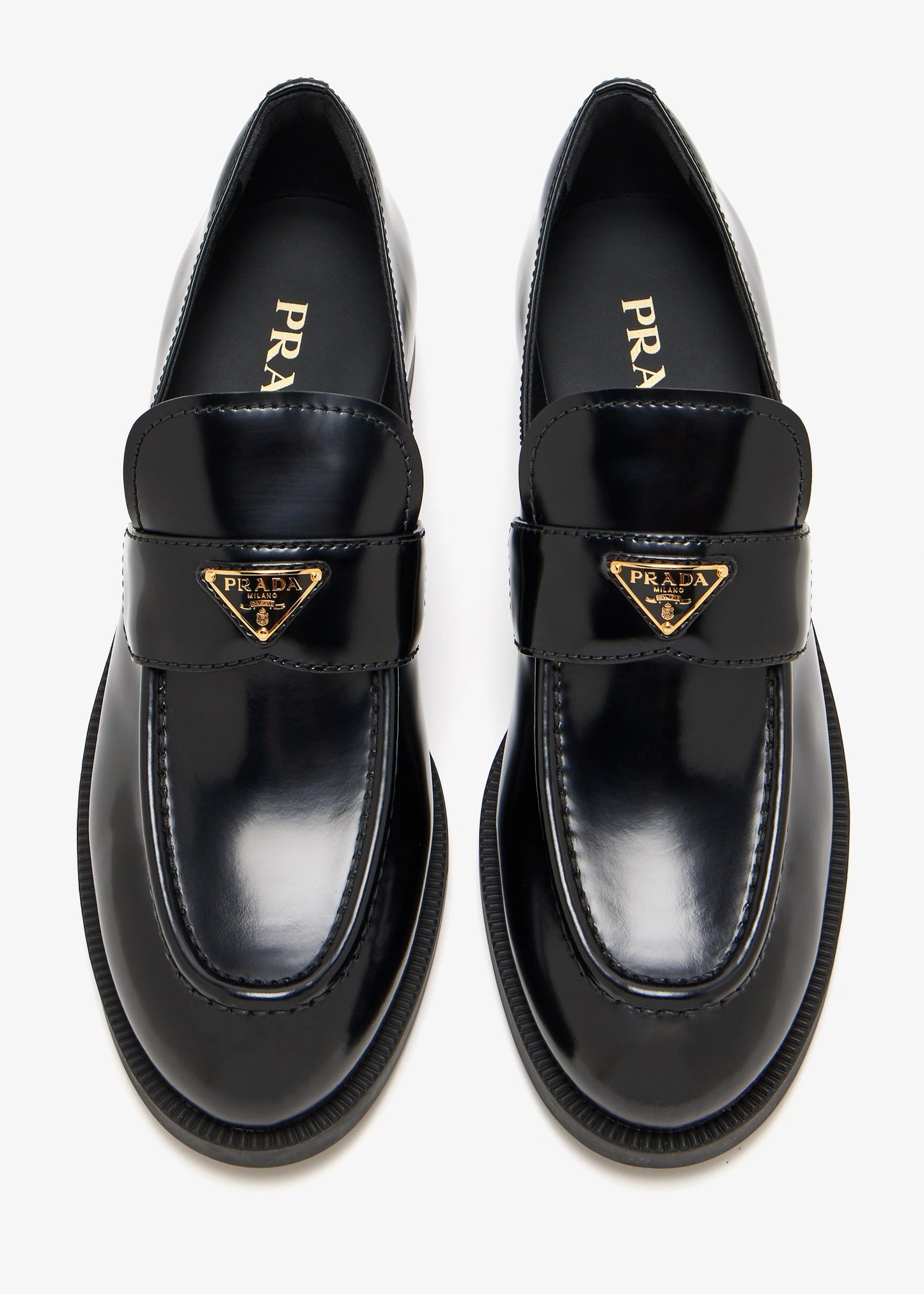 Brushed Leather Loafers