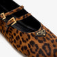 PRINTED Leather Ballerinas