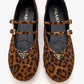 PRINTED Leather Ballerinas