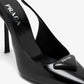 Brushed Leather Slingback Pumps