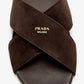 Suede Crisscross Sandals