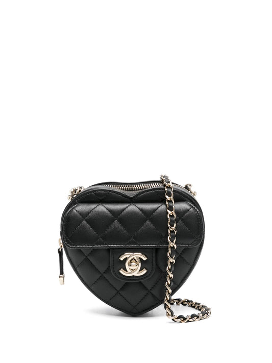 Chanel  Heart cross body bag Small size