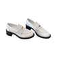 White Heel Loafers