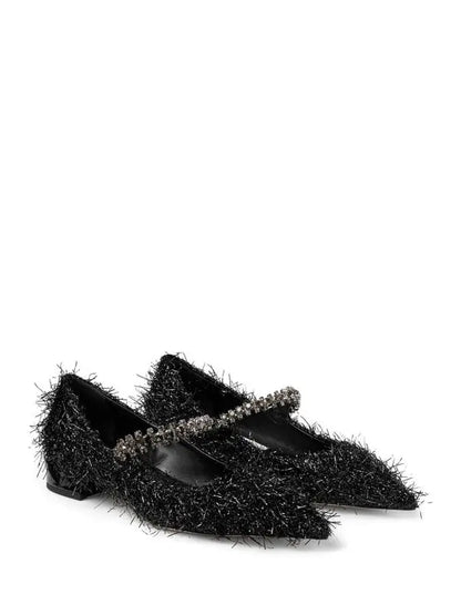 JIMMY CHOO Bing 25 crystal-embellished tinsel pumps