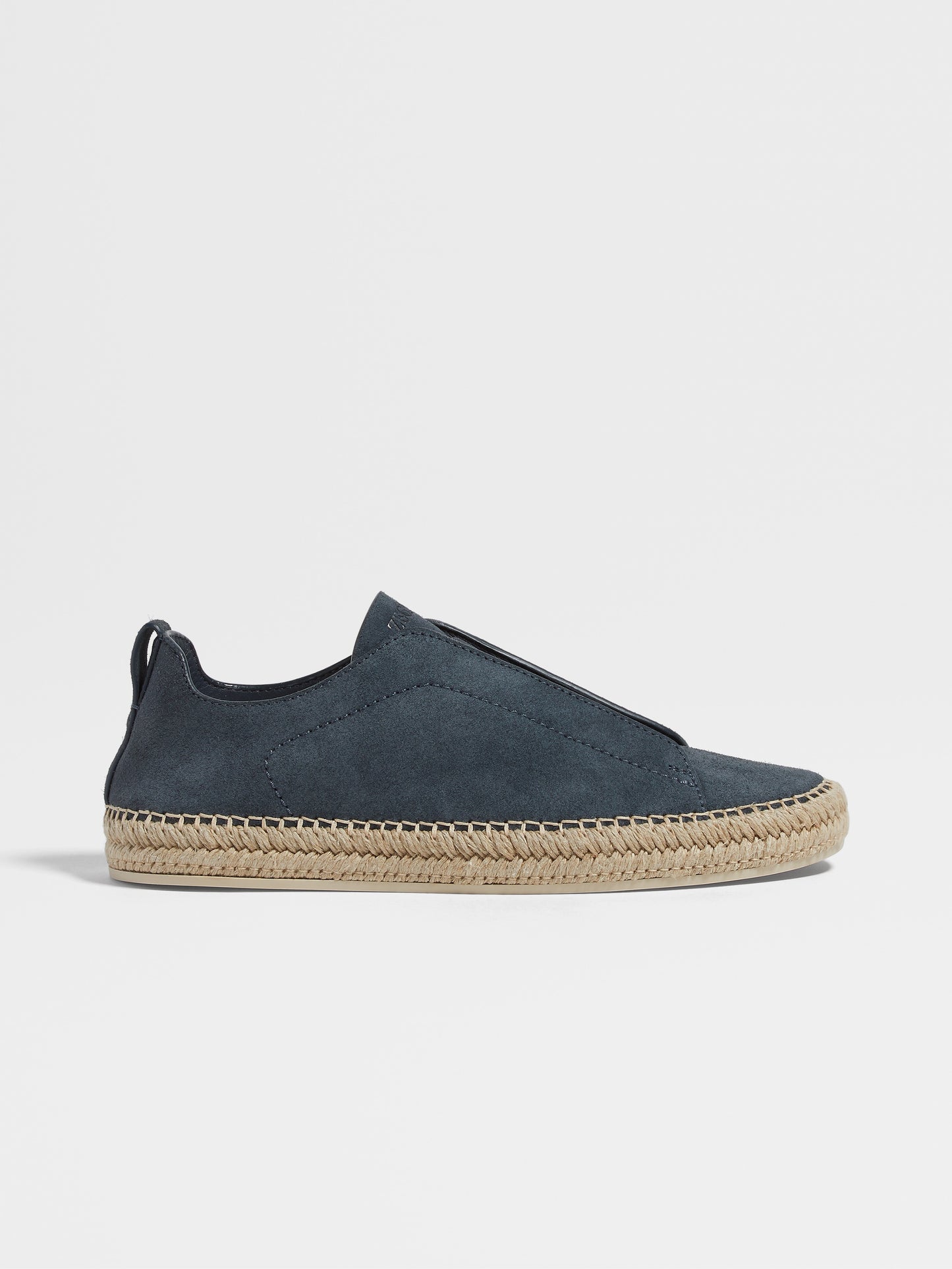 Dark Teal Blue - Dark Blue ZEGNA  Suede Triple Stitch™ Espadrilles