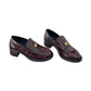 Burgundy Heel Loafers
