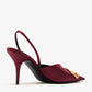 BALENCIAGA BB Square Knife Slingback Pumps