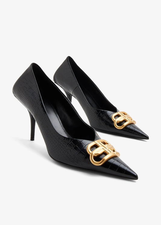 BALENCIAGA Square Knife BB Pumps