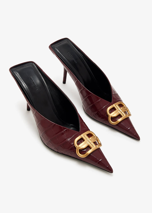 BALENCIAGA BB Square Knife Mules