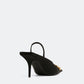 BALENCIAGA BB Square Knife Slingback Pumps