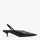 BALENCIAGA BB Square Knife Slingback Pumps