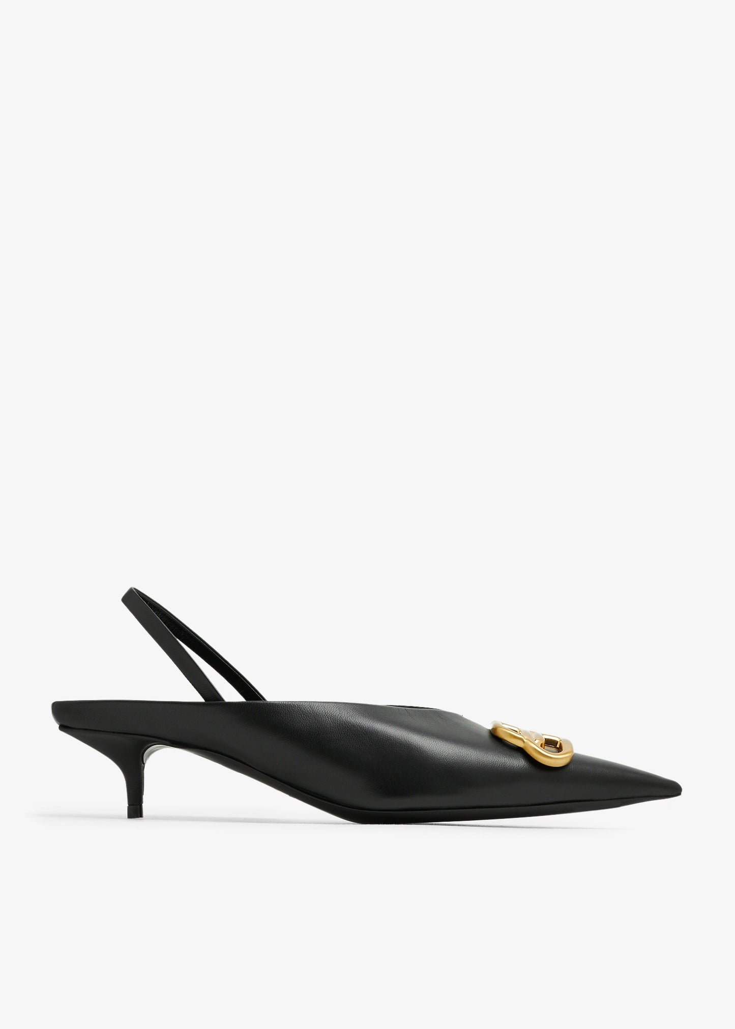 BALENCIAGA BB Square Knife Slingback Pumps