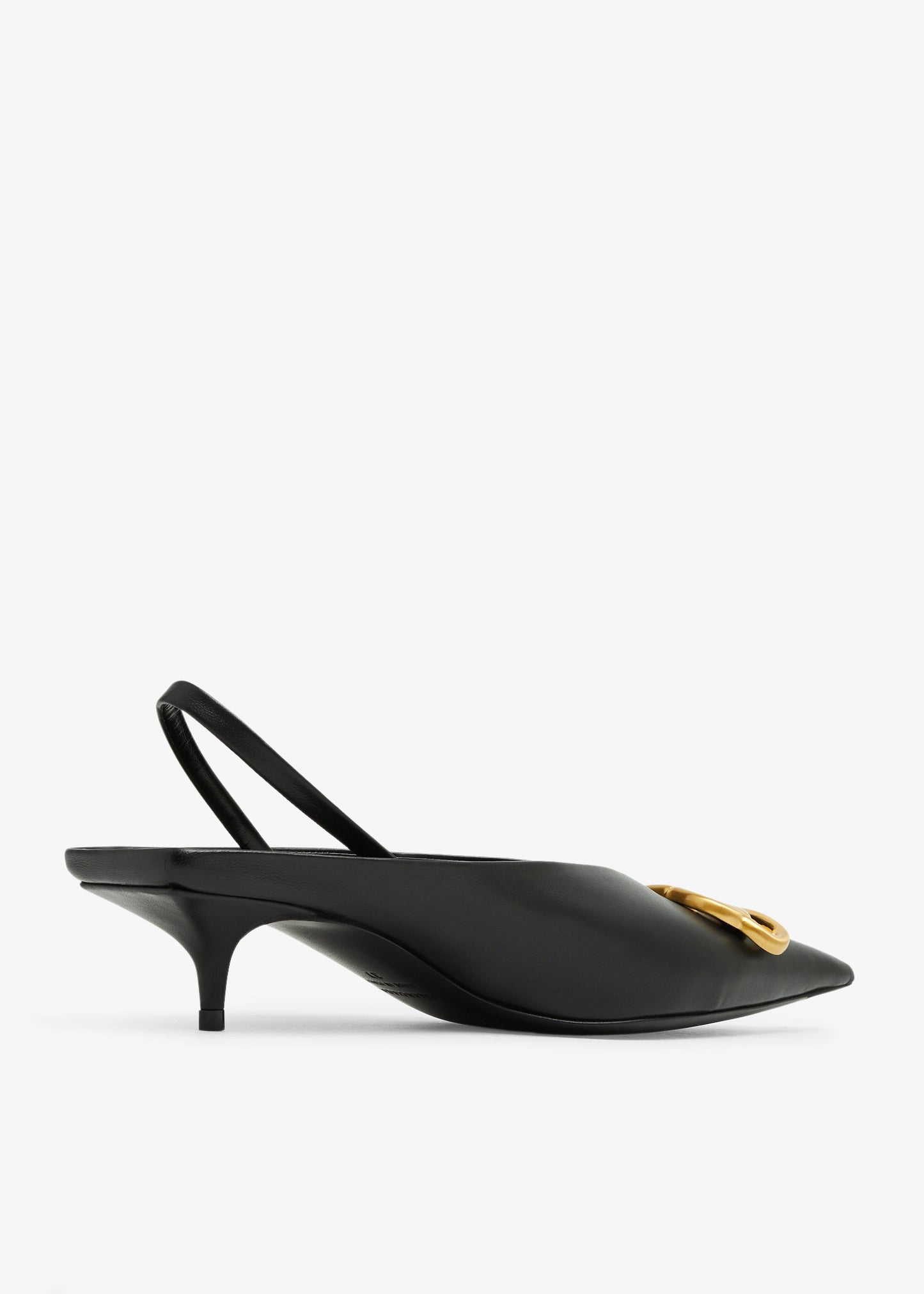 BALENCIAGA BB Square Knife Slingback Pumps