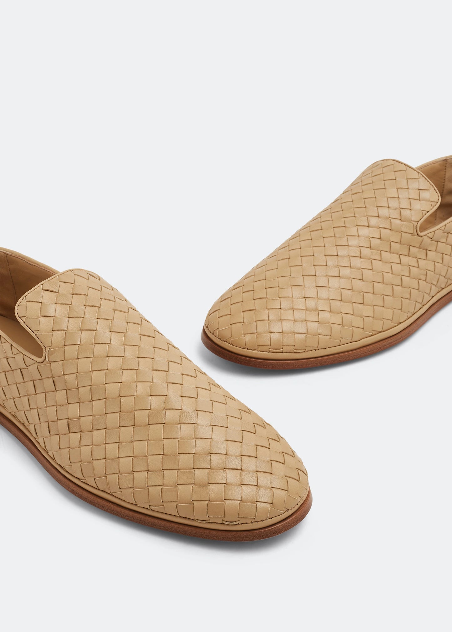 BOTTEGA VENETA Intrecciato leather slippers