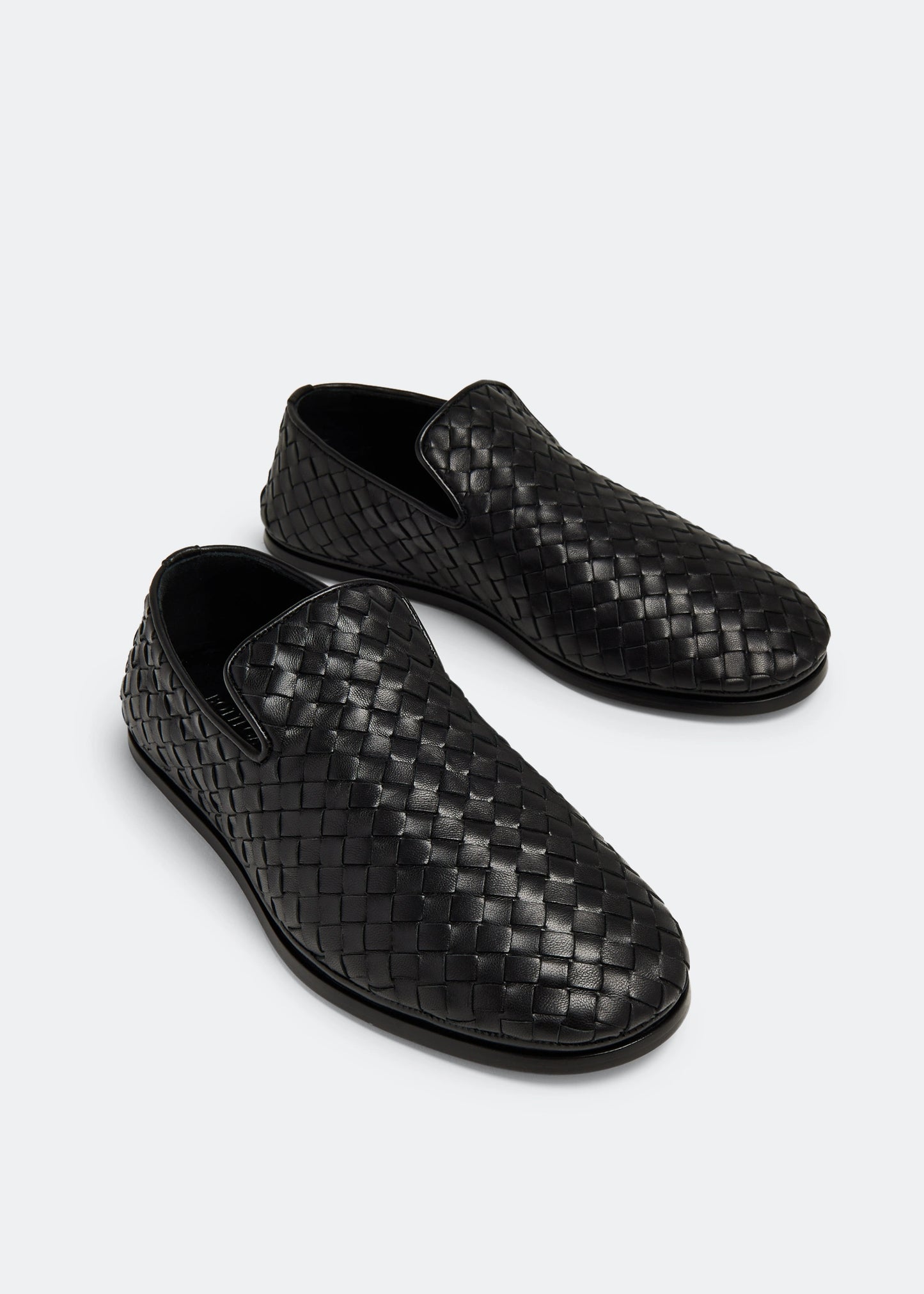 BOTTEGA VENETA Intrecciato leather slippers