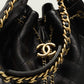 25 Grained Calfskin & Gold-Tone Metal Handbag