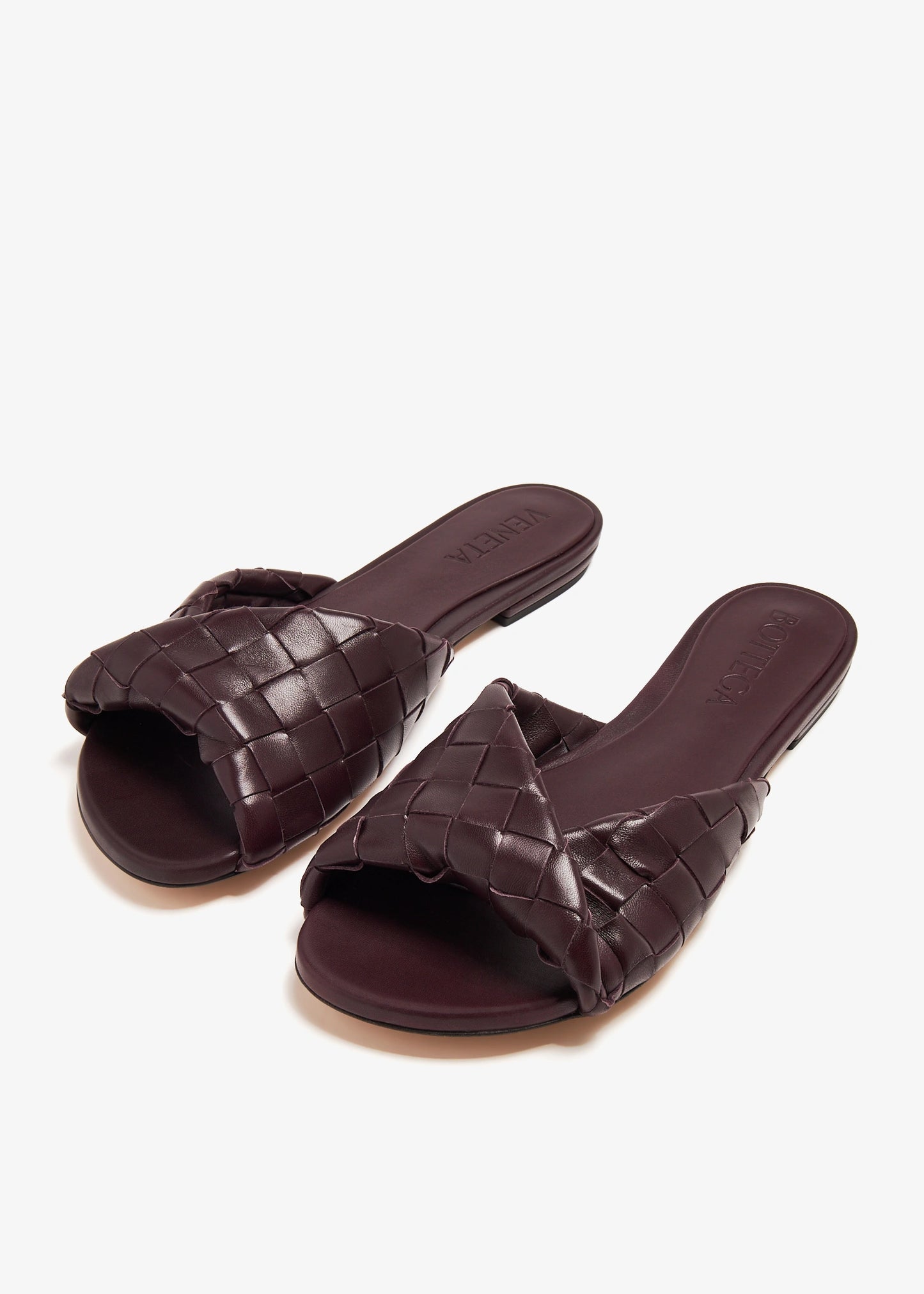 Burgundy - Pink BOTTEGA VENETA  Blink flat sandals