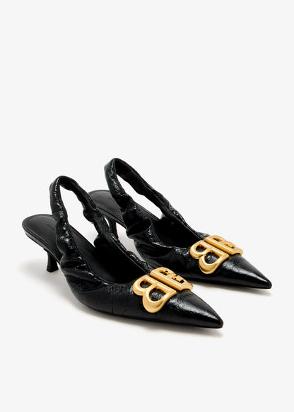 BALENCIAGA Monaco BB Slingback Pumps